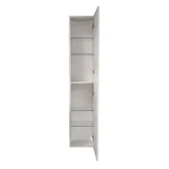 Bissolo Casa Colonne Multiuso<Colonna con Ante Reversibili in quercia Bianca: mobile bagno Colonna