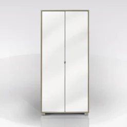 Bissolo Casa Armadietti|Armadietti<COLONNA MULTIUSO QUADRANTE CM 83X29 H. 190 OLMO CHIARO E SPECCHIO FUME': vendita online COLONNA MULTIUSO QUADRANTE CM 83X29 H. 190 OLMO CHIARO E SPECCHIO FUME' in offerta