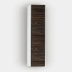 Bissolo Casa Colonne Multiuso<COLONNA SOSPESA MOD. LUNA CM 30X22 H. 120 BIANCO LUCIDO E OLMO CAFFE'