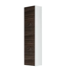 Bissolo Casa Colonne Multiuso<COLONNA SOSPESA MOD. LUNA CM 30X22 H. 120 BIANCO LUCIDO E OLMO CAFFE'