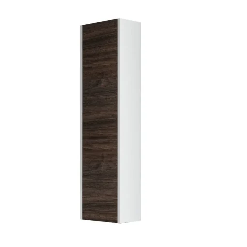 Bissolo Casa Colonne Multiuso<COLONNA SOSPESA MOD. LUNA CM 30X22 H. 120 BIANCO LUCIDO E OLMO CAFFE'