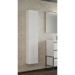 Bissolo Casa Colonne Multiuso<COLONNA SOSPESA MOD. MULTIUSO CM 30X22 H. 160 BIANCO LUCIDO