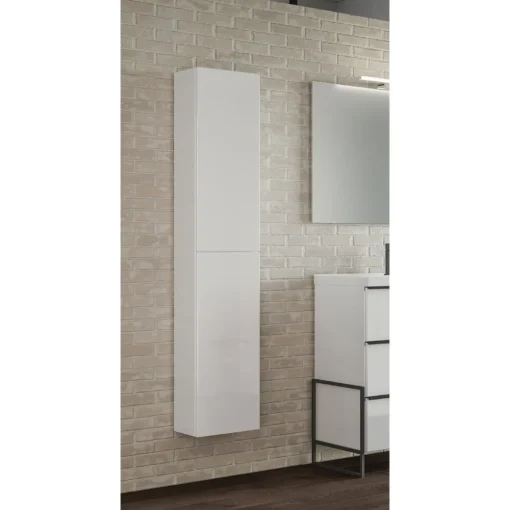 Bissolo Casa Colonne Multiuso<COLONNA SOSPESA MOD. MULTIUSO CM 30X22 H. 160 BIANCO LUCIDO