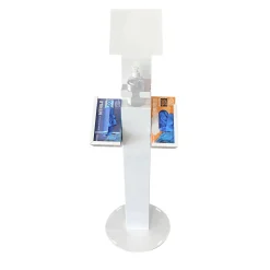 Bissolo Casa Gel E Spray Igienizzanti<COLONNINA DISPENSER 38X38 H. 129 IN METALLO BIANCO: vendita online COLONNINA DISPENSER 38X38 H. 129 IN METALLO BIANCO in offerta