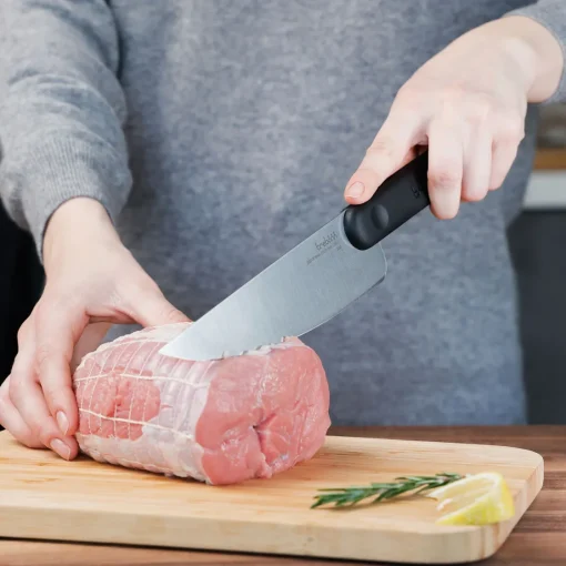 Bissolo Casa Posate Coltelli<COLTELLO CUCINA CHEF KNIFE BLACK EDITION IN ACCIAIO INOX MANICO NERO