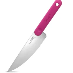 Bissolo Casa Posate Coltelli<COLTELLO DA CUCINA CHEF KNIFE IN ACCIAIO INOX MANICO FUCSIA