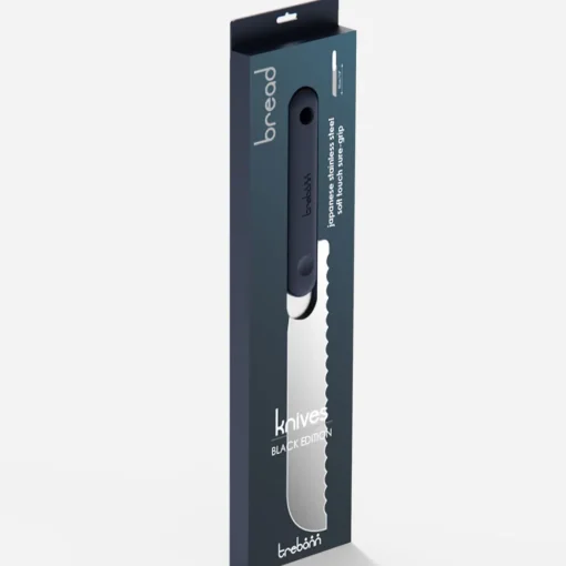 Bissolo Casa Posate Coltelli<COLTELLO PER PANE BREAD KNIFE BLACK EDITION IN ACCIAIO INOX MANICO NERO