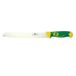 Bissolo Casa Posate Coltelli<COLTELLO PER PANE LINEA IMPERIALE 26CM MANICO VERDE/GIALLO