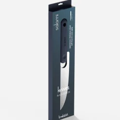Bissolo Casa Posate Coltelli<COLTELLO SALAMI KNIFE BLACK EDITION IN ACCIAIO INOX MANICO NERO