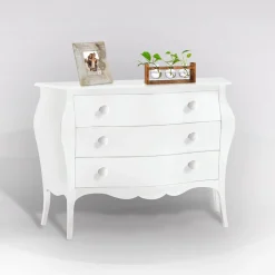 Bissolo Casa Mobili Classici In Arte Povera<COMO 3 CASSETTI BIANCO OPACO CM 100X42 H 84: vendita online COMO 3 CASSETTI BIANCO OPACO CM 100X42 H 84 in offerta