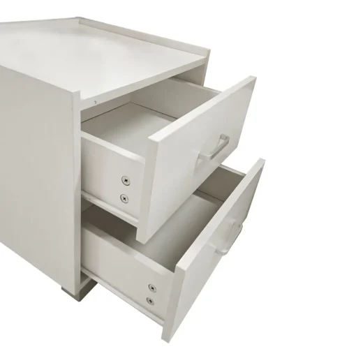 Bissolo Casa Cassettiere E Comodini<COMODINO BIANCO OPACO 2 CASSETTI