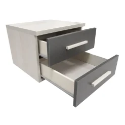 Bissolo Casa Cassettiere E Comodini<COMODINO CM 46X45 H. 37 LAMINATO NORDICO E GRAFITE