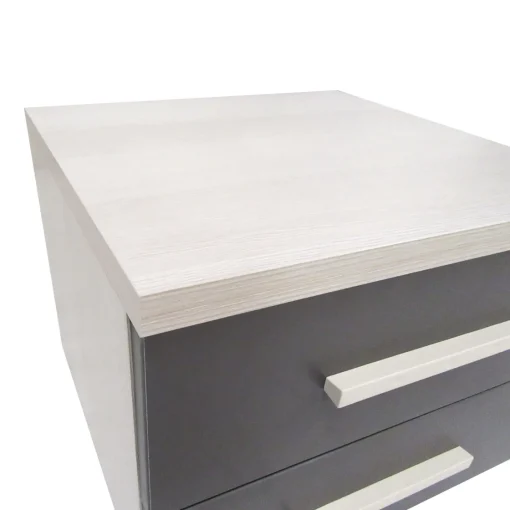 Bissolo Casa Cassettiere E Comodini<COMODINO CM 46X45 H. 37 LAMINATO NORDICO E GRAFITE