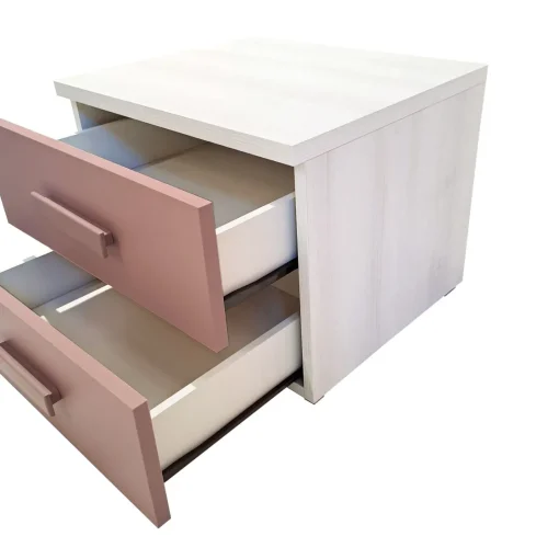 Bissolo Casa Cassettiere E Comodini<COMODINO TIP ROVERE NORDICO E ROSA