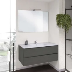 Bissolo Casa Bagni Moderni<COMPOSIZIONE BAGNO IN NOBILITATO REFLEX CARBON