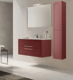 Bissolo Casa Bagni Moderni<COMPOSIZIONE BAGNO LACCATO RUGGINE OPACO