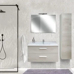 Bissolo Casa Bagni Moderni<COMPOSIZIONE BAGNO MOD. ANGELA COLORE QUERCIA BIANCA
