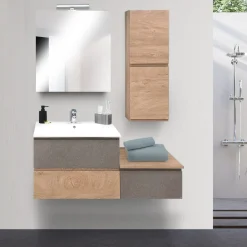 Bissolo Casa Bagni Moderni<COMPOSIZIONE BAGNO MOD. B-GO IN NOBILITATO KIKI E HIRO