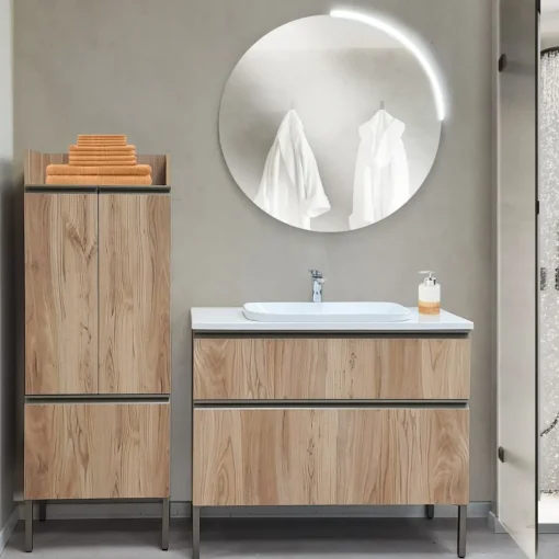 Bissolo Casa Bagni Moderni<COMPOSIZIONE BAGNO MOD. BIK ALMOND