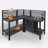 Bissolo Casa Cucine Da Esterno<COMPOSIZIONE CUCINA DA ESTERNO ANGOLARE ANTRACITE