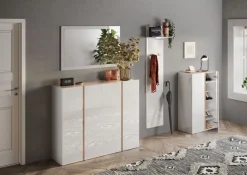 Bissolo Casa Mobili Da Ingresso<Composizione da Ingresso Frame: scarpiera, appendiabiti e specchio