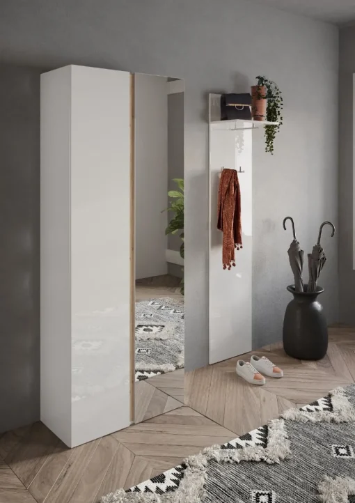Bissolo Casa Mobili Da Ingresso<COMPOSIZIONE INGRESSO FRAME BIANCO LUCIDO E CADIZ a prezzi bassi