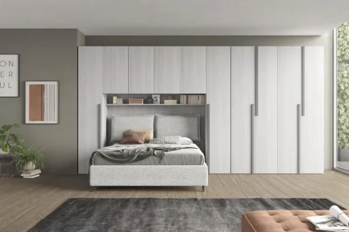 Bissolo Casa Camere Moderne<COMPOSIZIONE PONTE ROVERE NORDICO E FANGO