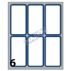 Bissolo Casa Copertine Etichette<CONFEZIONE 60 ETICHETTE 70X37MM BIANCHE BORDATE BLU : vendita online CONFEZIONE 60 ETICHETTE 70X37MM BIANCHE BORDATE BLU in offerta