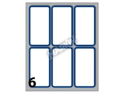 Bissolo Casa Copertine Etichette<CONFEZIONE 60 ETICHETTE 70X37MM BIANCHE BORDATE BLU : vendita online CONFEZIONE 60 ETICHETTE 70X37MM BIANCHE BORDATE BLU in offerta