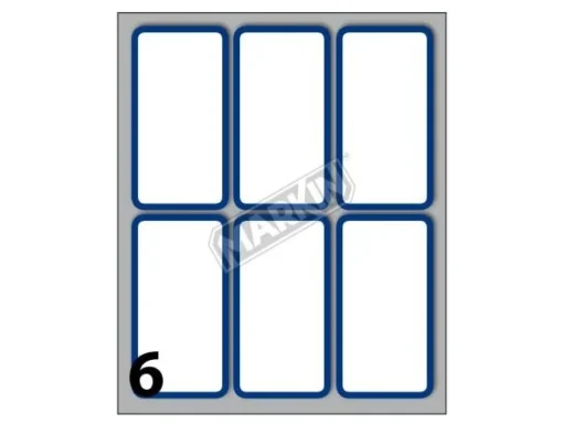 Bissolo Casa Copertine Etichette<CONFEZIONE 60 ETICHETTE 70X37MM BIANCHE BORDATE BLU : vendita online CONFEZIONE 60 ETICHETTE 70X37MM BIANCHE BORDATE BLU in offerta