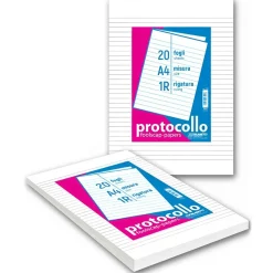 Bissolo Casa Quaderni E Blocchi Ricambi<CONFEZIONE 20 FOGLI PROTOCOLLO A4 RIGHE : vendita online CONFEZIONE 20 FOGLI PROTOCOLLO A4 RIGHE in offerta