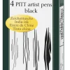Bissolo Casa Penne Penne Calligrafiche<Confezione penne pitt china nero a prezzi bassi: 4 penne pitt china nero