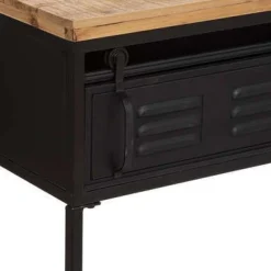 Bissolo Casa Consolle<CONSOLLE CIERNA 110X40 NERO E NATURALE: vendita online CONSOLLE CIERNA 110X40 NERO E NATURALE in offerta