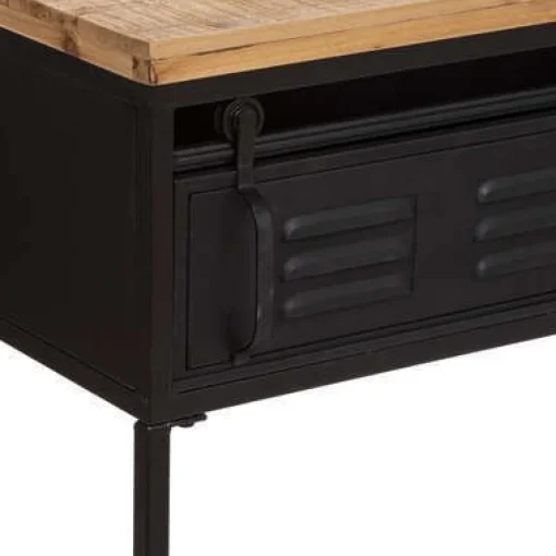 Bissolo Casa Consolle<CONSOLLE CIERNA 110X40 NERO E NATURALE: vendita online CONSOLLE CIERNA 110X40 NERO E NATURALE in offerta