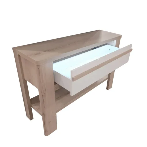 Bissolo Casa Consolle<CONSOLLE MOD. PALAZZO CM 120 ROVERE WELLINGTON E BIANCO LUCIDO: vendita online CONSOLLE MOD. PALAZZO CM 120 ROVERE WELLINGTON E BIANCO LUCIDO in offerta
