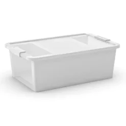 Bissolo Casa Cambio Stagione Contenitori<CONTENITORE BI BOX IN PLASTICA BIANCO 55X35 H. 19CM 26LT: vendita online CONTENITORE BI BOX IN PLASTICA BIANCO 55X35 H. 19CM 26LT in offerta