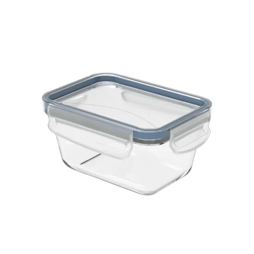Bissolo Casa Conservazione Cibi Contenitori<CONTENITORE CON COPERCHIO CLICK AND LOCK IN VETRO 16X12 H. 7.8CM 0.5LT