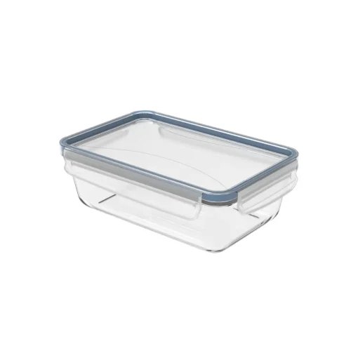 Bissolo Casa Conservazione Cibi Contenitori<CONTENITORE CON COPERCHIO CLICK AND LOCK IN VETRO 24X16.5 H. 7.8CM 1.3LT