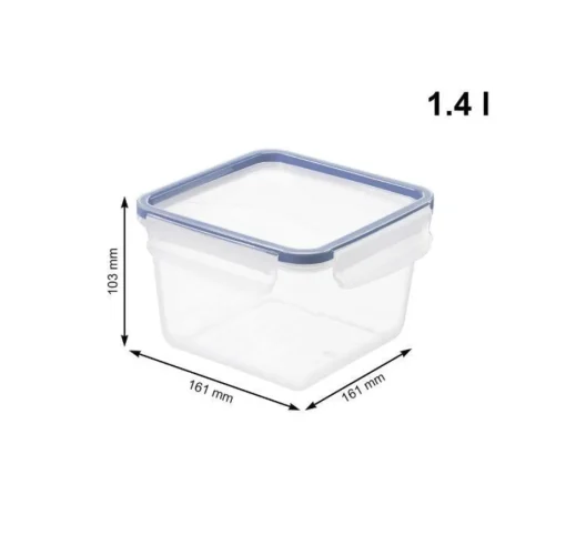 Bissolo Casa Conservazione Cibi Contenitori<CONTENITORE ERMETICO LINEA CLICK AND LOCK 16.1X16.1X10.3CM 1.4LT