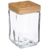 Bissolo Casa Barattoli<CONTENITORE IN VETRO CON COPERCHIO IN LEGNO 1.7LT
