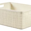 Bissolo Casa Cesti, Cestini E Portabiancheria Plastica<CONTENITORE JUTE MEDIUM BASKET 12LT IN PLASTICA 36X28X15CM WHITE RECYCLED: vendita online CONTENITORE JUTE MEDIUM BASKET 12LT IN PLASTICA 36X28X15CM WHITE RECYCLED in offerta