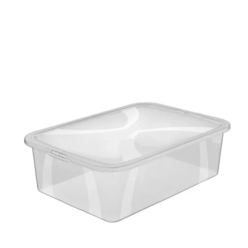 Bissolo Casa Cambio Stagione Contenitori<CONTENITORE LONA IN PLASTICA TRASPARENTE 42X35.1 H. 11.2CM 12LT: vendita online CONTENITORE LONA IN PLASTICA TRASPARENTE 42X35.1 H. 11.2CM 12LT in offerta