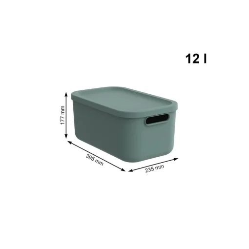 Bissolo Casa Cambio Stagione Contenitori<CONTENITORE MULTI BOX ALBULA LIGHT VISCHIO VERDE 39.5X23.5 H. 17.7CM 12LT: vendita online CONTENITORE MULTI BOX ALBULA LIGHT VISCHIO VERDE 39.5X23.5 H. 17.7CM 12LT in offerta