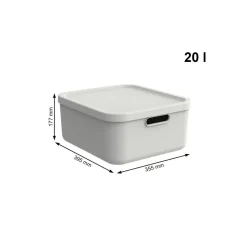 Bissolo Casa Cambio Stagione Contenitori<CONTENITORE MULTI BOX ALBULA LIGHT VISCHIO BIANCO 39.5X35.5 H. 17.7CM 20LT: vendita online CONTENITORE MULTI BOX ALBULA LIGHT VISCHIO BIANCO 39.5X35.5 H. 17.7CM 20LT in offerta