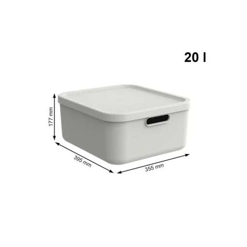 Bissolo Casa Cambio Stagione Contenitori<CONTENITORE MULTI BOX ALBULA LIGHT VISCHIO BIANCO 39.5X35.5 H. 17.7CM 20LT: vendita online CONTENITORE MULTI BOX ALBULA LIGHT VISCHIO BIANCO 39.5X35.5 H. 17.7CM 20LT in offerta