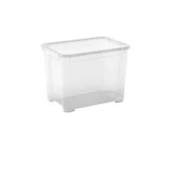 Bissolo Casa Cambio Stagione Contenitori<CONTENITORE T BOX IN PLASTICA TRASPARENTE 38X26.5X28.5CM 20LT: vendita online CONTENITORE T BOX IN PLASTICA TRASPARENTE 38X26.5X28.5CM 20LT in offerta
