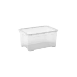 Bissolo Casa Cambio Stagione Contenitori<CONTENITORE T BOX IN PLASTICA TRASPARENTE 38X26.5 H. 19CM 14LT: vendita online CONTENITORE T BOX IN PLASTICA TRASPARENTE 38X26.5 H. 19CM 14LT in offerta