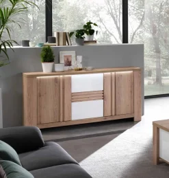 Bissolo Casa Credenze E Vetrine<CONTROMOBILE MOD.PALAZZO 3 ANTE ROVERE WELLINGTON/B.CO LUCIDO: vendita online CONTROMOBILE MOD.PALAZZO 3 ANTE ROVERE WELLINGTON/B.CO LUCIDO in offerta