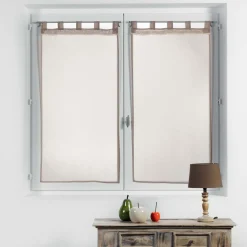 Bissolo Casa Tende Tende Confezionate<COPPIA TENDE CON PASSANTI IN POLIESTERE 60X160CM SABBIA: vendita online COPPIA TENDE CON PASSANTI IN POLIESTERE 60X160CM SABBIA in offerta