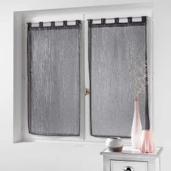 Bissolo Casa Tende Tende Confezionate<COPPIA TENDE FILIANE CON PASSANTI IN POLIESTERE 90X160CM ANTRACITE: vendita online COPPIA TENDE FILIANE CON PASSANTI IN POLIESTERE 90X160CM ANTRACITE in offerta